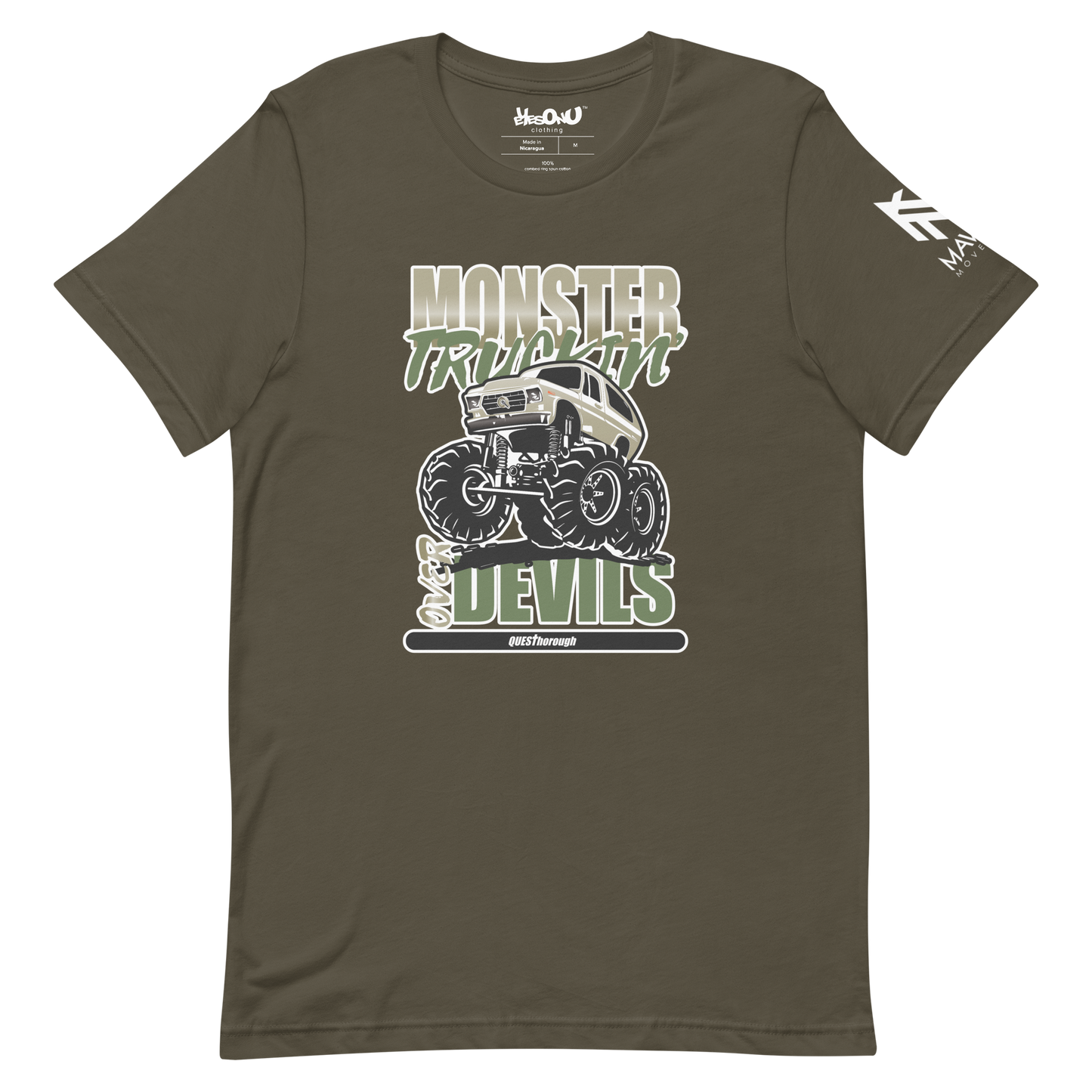 Bars - Monster Truckin' (Army) T-Shirt (4 colors)